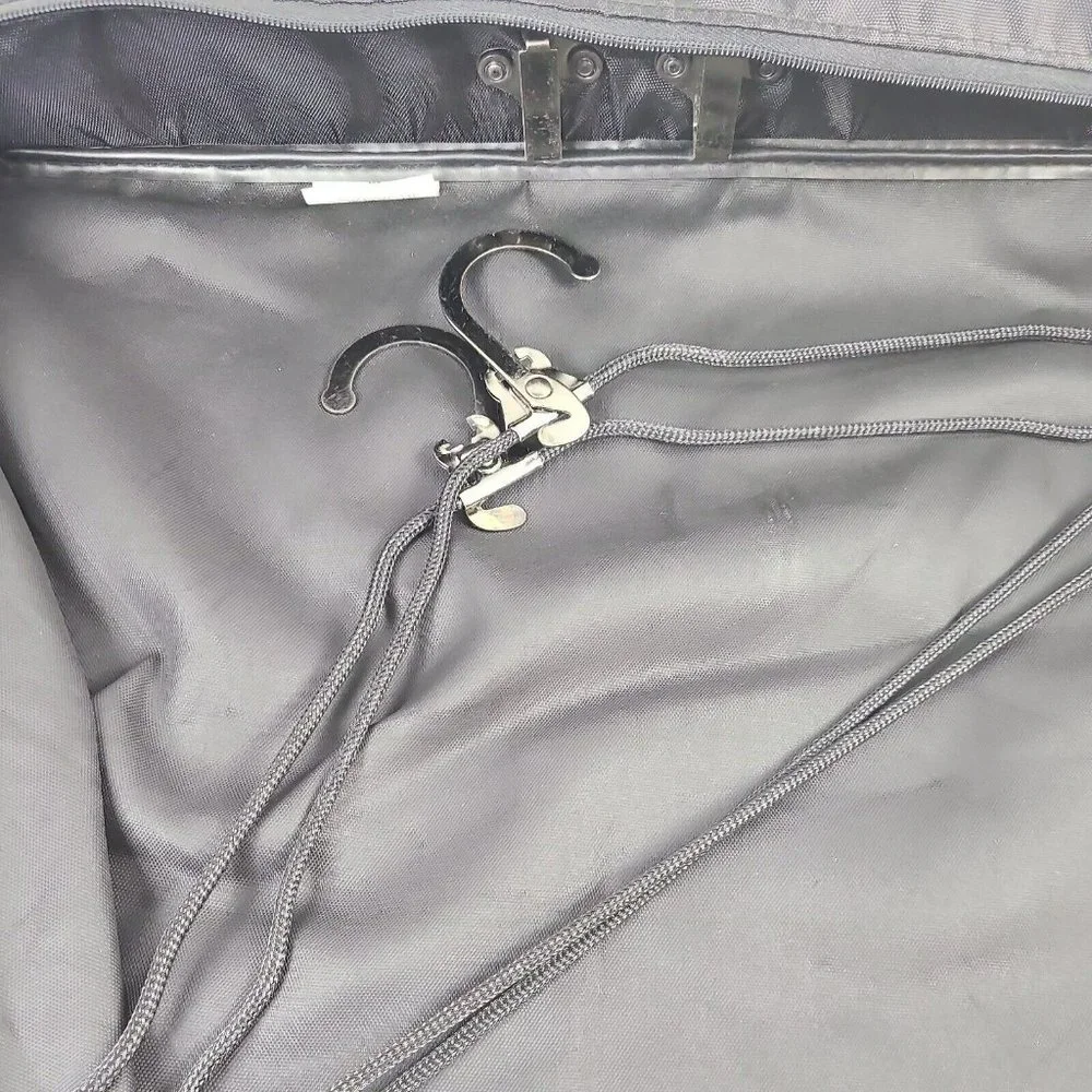 Jordache Black Garment Hanging Travel Luggage Bag Suit Dress Carrier EUC